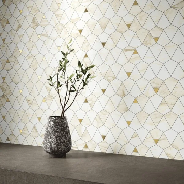 Керамогранит Italon Этернум Каррара Мозаика Вертекс 25.8х30 (Натуральная) в Челябинске