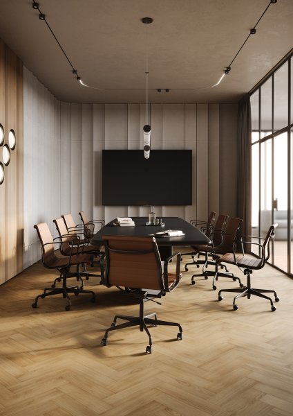 Паркетная доска Quartz Parquet Штучный паркет Гикори Североамериканский 44-400-74 в Челябинске