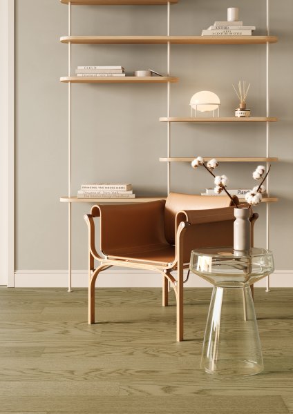 Паркетная доска Quartz Parquet Классик 5 мм Дуб Флэт Уайт 1258-55 в Челябинске